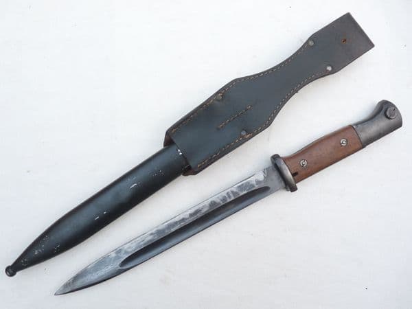 Mauser K98 bayonet, scabbard and frog, fully matched 44asw/6007