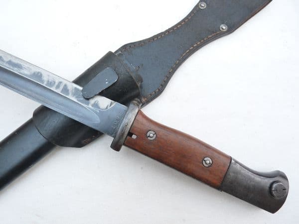 Mauser K98 bayonet, scabbard and frog, fully matched 44asw/6007