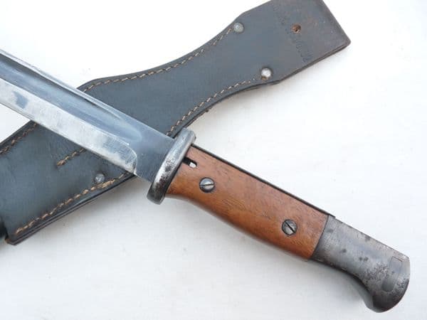 Mauser K98 bayonet, scabbard and frog, fully matched 44asw/6007