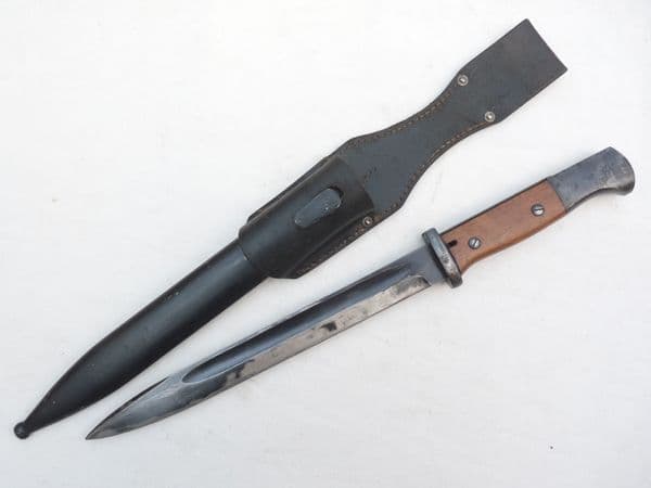 Mauser K98 bayonet, scabbard and frog, fully matched 44asw/6007