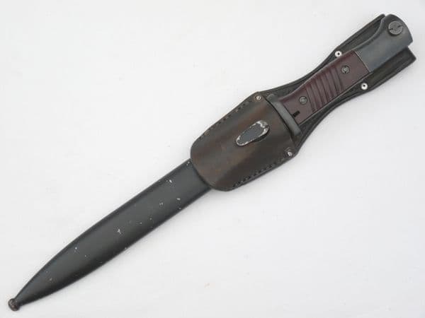Mauser K98 bayonet, scabbard and frog, fully matching, Weyersberg 44crs/2491
