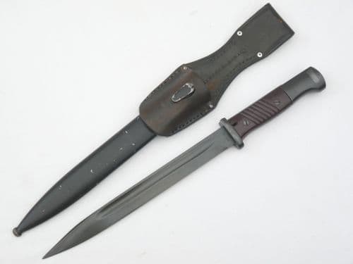 Mauser K98 bayonet, scabbard and frog, fully matching, Weyersberg 44crs/2491