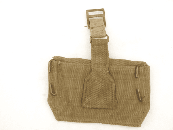 Pattern 1937 webbing double ammunition pouch in khaki SOLD