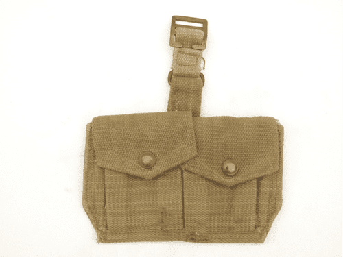 Pattern 1937 webbing double ammunition pouch in khaki **SOLD**