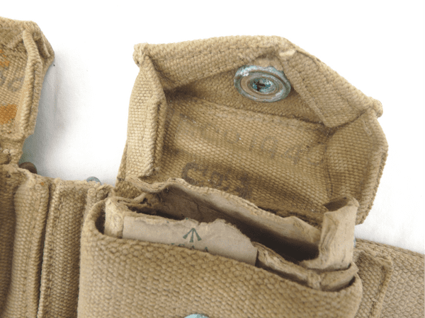 Pattern 1937 webbing holster and belt set, khaki, war dated