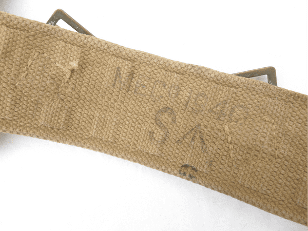 Pattern 1937 webbing holster and belt set, khaki, war dated