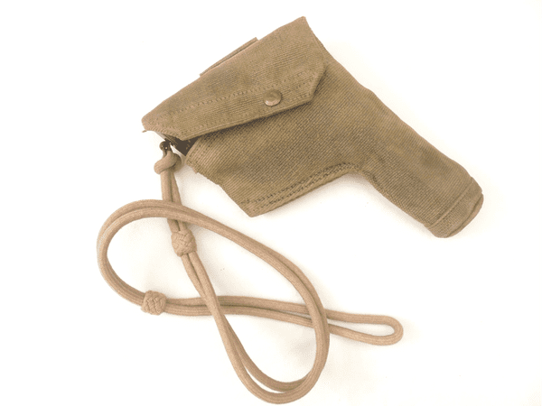 Pattern 1937 webbing holster in khaki, 1941 dated