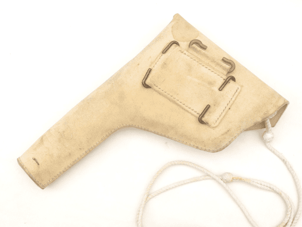 Pattern 1937 white pig-skin parade holster for service revolver