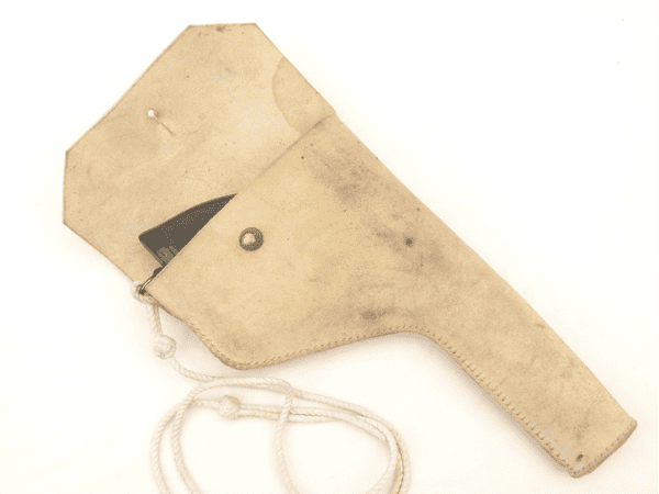 Pattern 1937 white pig-skin parade holster for service revolver