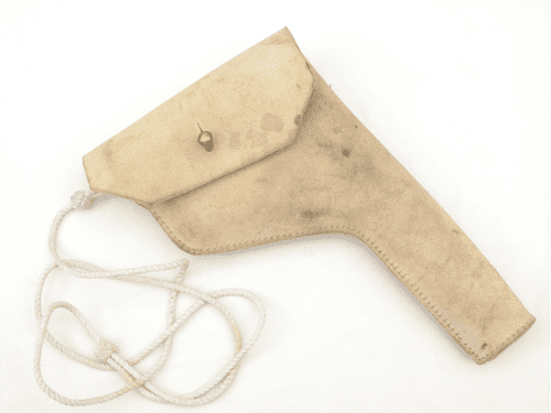 Pattern 1937 white pig-skin parade holster for service revolver