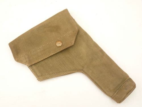 Pattern 37 webbing holster in khaki,  1942 dated