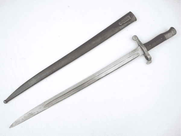 Portuguese Kropatchek M1886 bayonet and scabbard