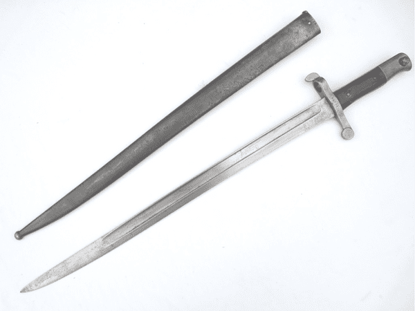 Portuguese Kropatchek M1886 bayonet and scabbard