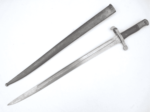 Portuguese Kropatchek M1886 bayonet and scabbard