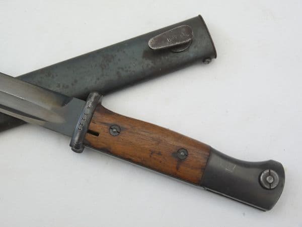 Portuguese Mauser K98 bayonet and scabbard, 1941 contract