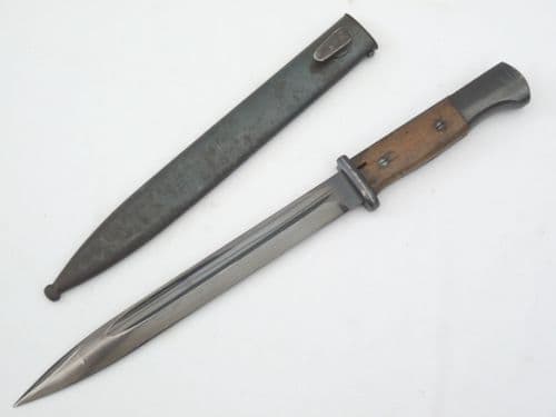 Portuguese Mauser K98 bayonet and scabbard, 1941 contract