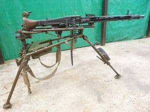 Post-War German Lafette tripod  and optics for MG53 machine-gun