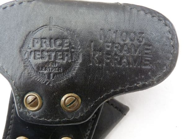 Price Western heavy duty leather holster for K and L-frame revolvers