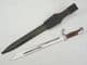 Reproduction German S1898/05 'Butcher' bayonet, scabbard and frog