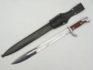 Reproduction German S1898/05 'Butcher' bayonet, scabbard and frog