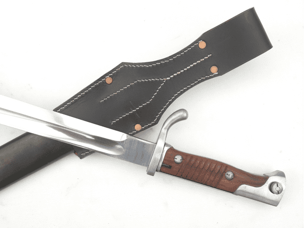 Reproduction German S1898/05 'Butcher' bayonet, scabbard and frog **SOLD**
