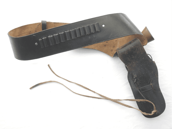 Reproduction leather 'Wild West' cowboy's belt and holster **SOLD**