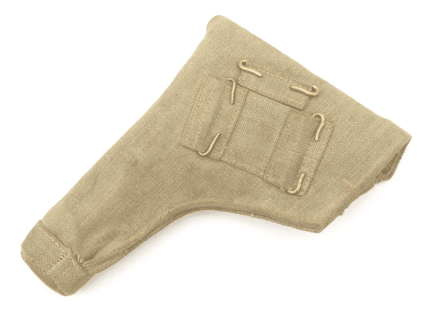 Reproduction Patt' 1937 webbing holster for service revolver, khaki