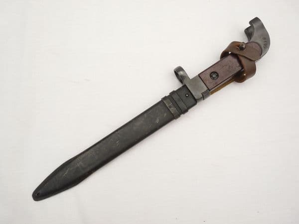 Russian AK47 bayonet, scabbard and belt-hanger, Izhevsk marked **SOLD**