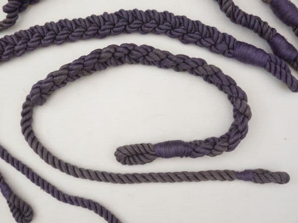Shoulder lanyard blue braided rope