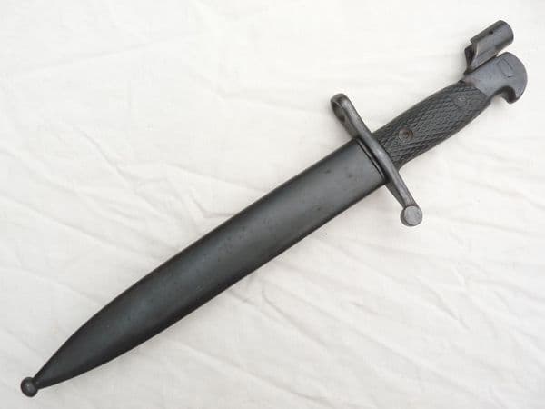 Spanish M1941 'Bolo' bayonet and scabbard c/w Ricchieri Adapter