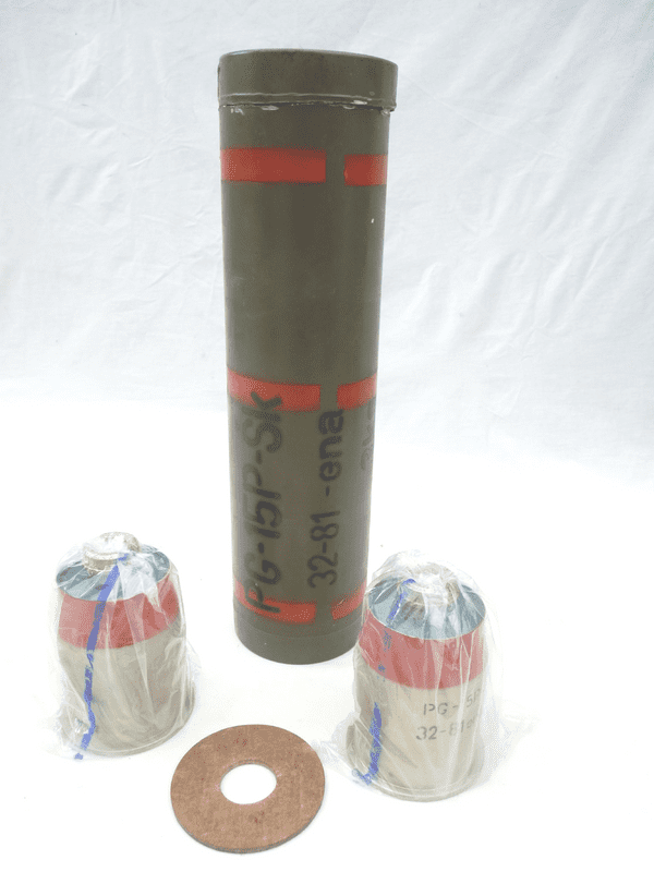 Steel container for PG-15 initial charge