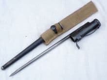 Sten spike bayonet and scabbard complete with 1944 dated frog SOLD