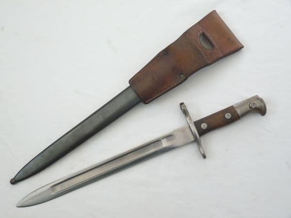 Swiss Schmidt-Rubin M1899 bayonet, scabbard and frog **SOLD**