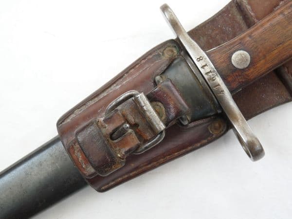 Swiss Schmidt-Rubin M1899 bayonet, scabbard and frog **SOLD**
