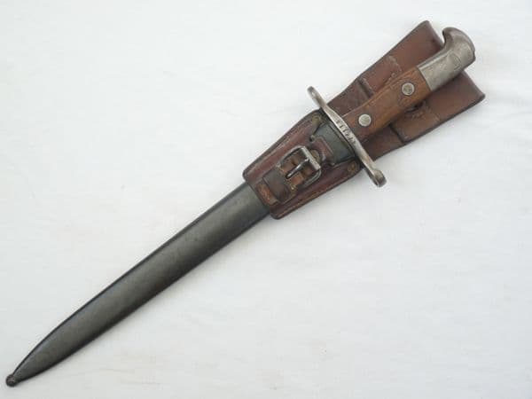 Swiss Schmidt-Rubin M1899 bayonet, scabbard and frog **SOLD**
