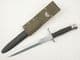 Swiss SIG Stgw 1957 pattern bayonet and scabbard, with M90 vinyl frog /1