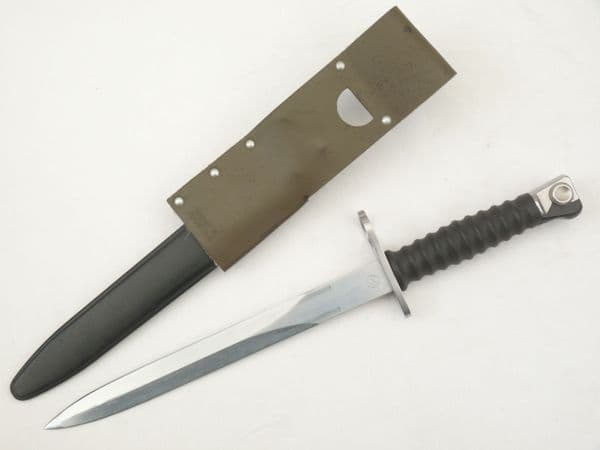 Swiss SIG Stgw 1957 pattern bayonet and scabbard, with M90 vinyl frog /1 **SOLD**