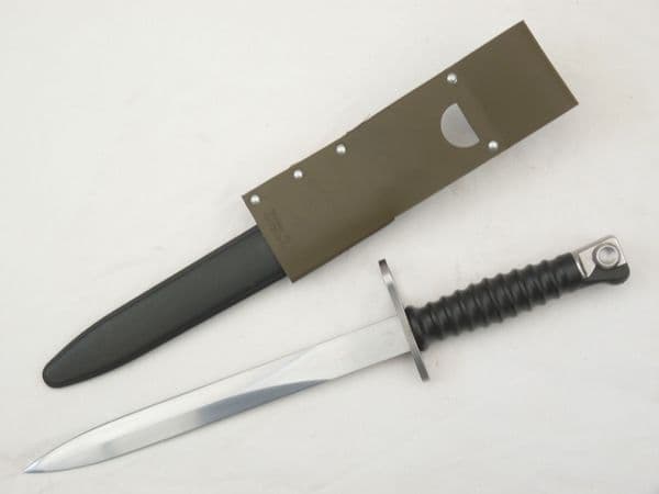 Swiss SIG Stgw 1957 pattern bayonet and scabbard, with M90 vinyl frog **SOLD**