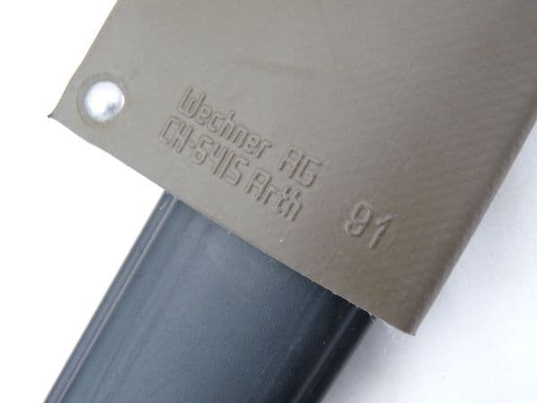 Swiss SIG Stgw 1957 pattern bayonet and scabbard, with M90 vinyl frog **SOLD**
