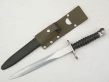 Swiss SIG Stgw 1957 pattern bayonet and scabbard, with M90 vinyl frog **SOLD**
