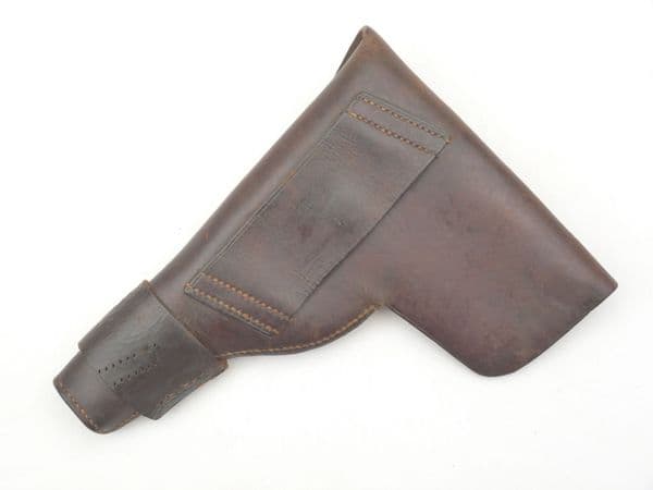 Wartime leather holster, for Colt M1910 pistol or similar