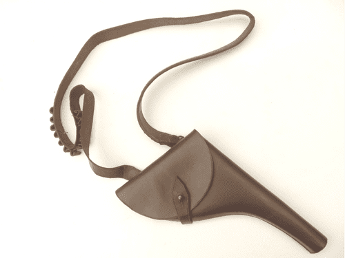Wartime leather holster, for Webley mkIV or similar