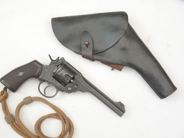 Wartime leather holster, 'large frame' for Webley mk6 or similar