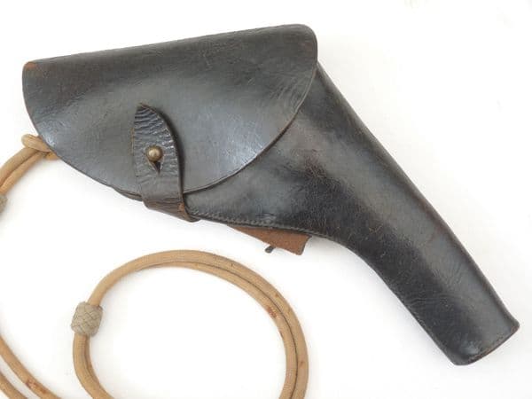 Wartime leather holster, 'large frame' for Webley mk6 or similar