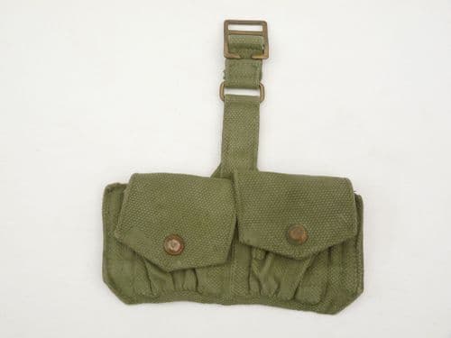 Webbing double ammunition pouch green over khaki /1