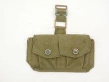 Webbing double ammunition pouch green over khaki /2