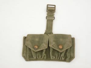 Webbing double ammunition pouch green over khaki