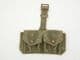 Webbing double ammunition pouch green over khaki