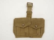 Webbing double ammunition pouch in khaki