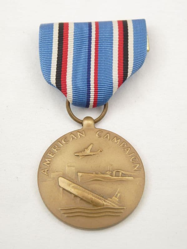 WW2 USA American Campaign Medal in box, WW2 first issue